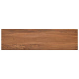 TV Cabinet 110x30x45 cm Solid Teak Wood - Rear View
