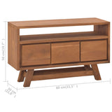 TV Cabinet 80x30x50 cm Solid Teak Wood - Extra Image