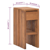 Bedside Cabinet 20x35x50 cm Solid Teak Wood - Extra Image