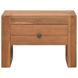 Bedside Cabinet 50x30x35 cm Solid Teak Wood - Side View
