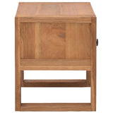 Bedside Cabinet 50x30x35 cm Solid Teak Wood - Top-Down View