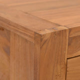 Bedside Cabinet 50x30x35 cm Solid Teak Wood - Close-Up Angle