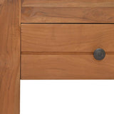 Bedside Cabinet 50x30x35 cm Solid Teak Wood - Low Angle