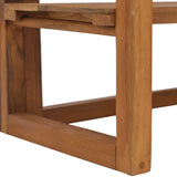 Shelving Unit 60x30x120 cm Solid Teak Wood - Rear View