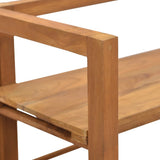 Shelving Unit 60x30x120 cm Solid Teak Wood - Close-Up Angle
