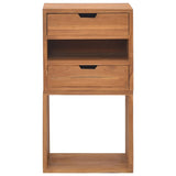 Storage Cabinet 40x30x76 cm Solid Teak Wood - Side View