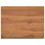 Storage Cabinet 40x30x76 cm Solid Teak Wood - Rear View