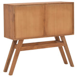 Console Table 80x30x80 cm Solid Teak Wood - 45-Degree Angle