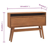 Console Table 110x30x79 cm Solid Teak Wood - Extra Image