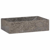 Sink 45x30x12 cm Marble High Gloss Grey - Front View