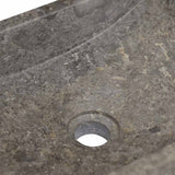 Sink 45x30x12 cm Marble High Gloss Grey - Low Angle