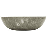 Sink Grey Ø40x12 cm Marble - Front View
