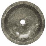 Sink Grey Ø40x12 cm Marble - Rear View