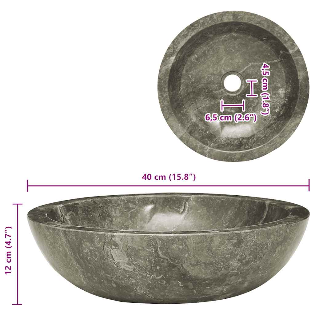 Sink Grey ?0x12 cm Marble
