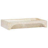 Sink Cream 58x39x10 cm Marble - 45-Degree Angle