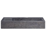 Sink Black 58x39x10 cm Marble - Side View