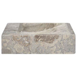 Sink Grey 58x39x10 cm Marble - Top-Down View