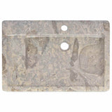 Sink Grey 58x39x10 cm Marble - Rear View