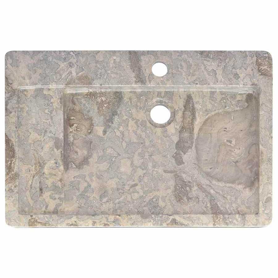 Sink Grey 58x39x10 cm Marble