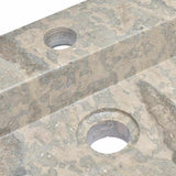 Sink Grey 58x39x10 cm Marble - Close-Up Angle
