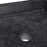 Sink Black 40x40x10 cm Marble - 45-Degree Angle