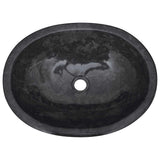 Sink Black 53x40x15 cm Marble - 45-Degree Angle