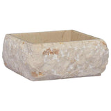 Sink Cream 30x30x13 cm Marble - Front View