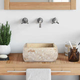 Sink Cream 30x30x13 cm Marble - Side View