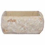 Sink Cream 30x30x13 cm Marble - Top-Down View
