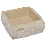 Sink Cream 30x30x13 cm Marble - 45-Degree Angle