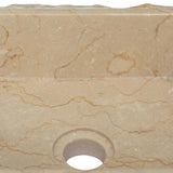 Sink Cream 30x30x13 cm Marble - Close-Up Angle
