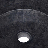 Sink Black Ø40x15 cm Marble - 45-Degree Angle