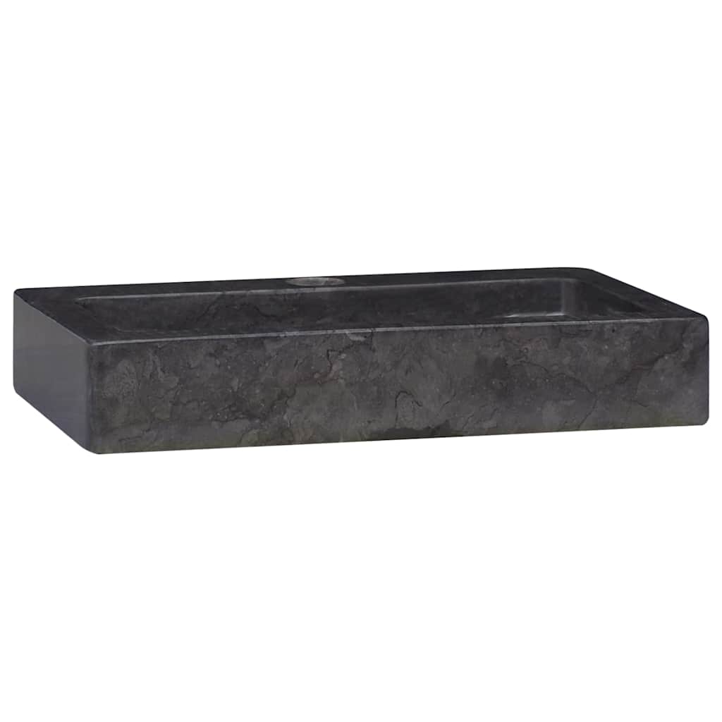Wall-mounted Sink Black 38x24x6.5 cm Marble
