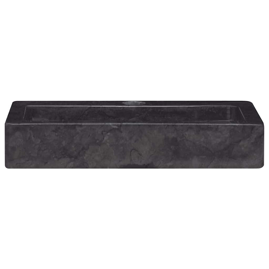 Wall-mounted Sink Black 38x24x6.5 cm Marble