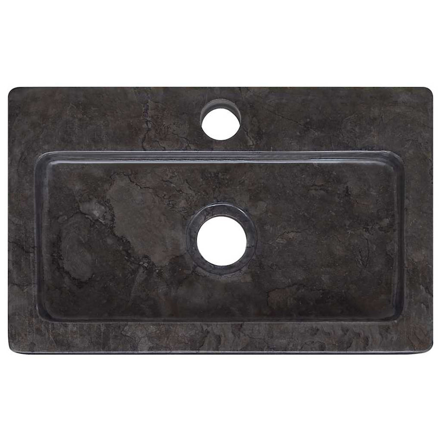 Wall-mounted Sink Black 38x24x6.5 cm Marble