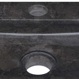 Wall-mounted Sink Black 38x24x6.5 cm Marble - Low Angle
