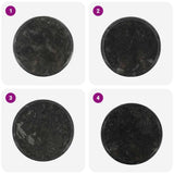 Table Top Black Ø40x2.5 cm Marble - Top-Down View