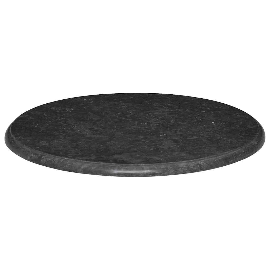 Table Top Black ?0x2.5 cm Marble