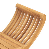 Garden Bench 126 cm Solid Teak Wood - 45-Degree Angle