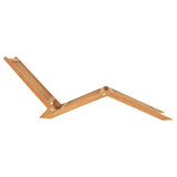 Sun Lounger Solid Teak Wood - Front View