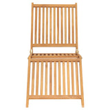 Sun Lounger Solid Teak Wood - Top-Down View