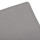 Sun Lounger with Cushion Plastic White - Low Angle