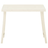 3 Piece Folding Bistro Set Plastic White - 45-Degree Angle