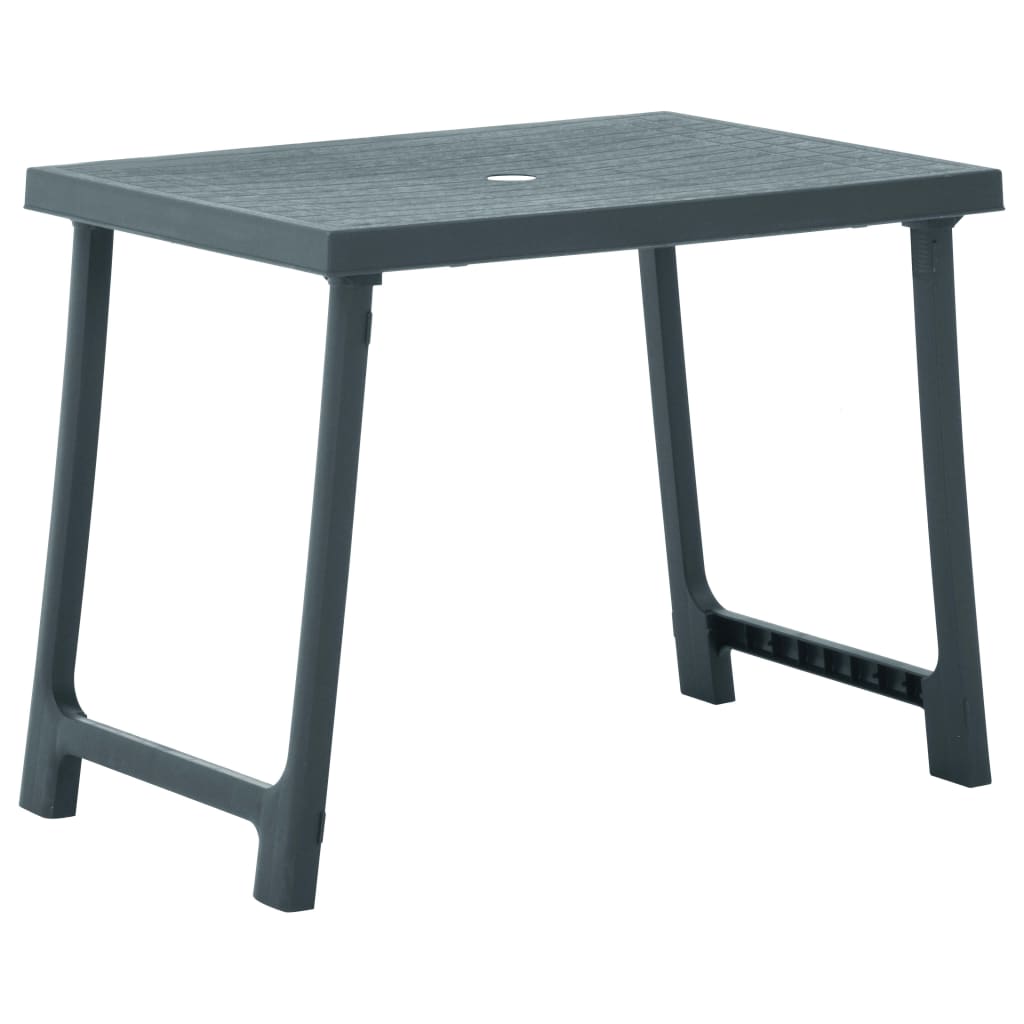 3 Piece Folding Bistro Set Plastic Green