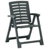 3 Piece Folding Bistro Set Plastic Green