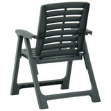 3 Piece Folding Bistro Set Plastic Green