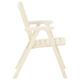 Garden Chairs 4 pcs Plastic White - Top-Down View