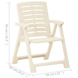 Garden Chairs 4 pcs Plastic White - Extra Image