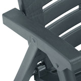 Garden Chairs 4 pcs Plastic Green - Close-Up Angle