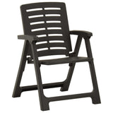 Garden Chairs 4 pcs Plastic Anthracite